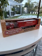 Vintage Budweiser 1948 Peterbilt Tractor Trailer 1:43 Rare  die cast Model Truck