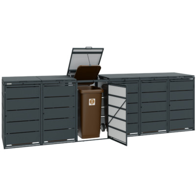 MBOX24 Classic Mülltonnenbox Mülltonnenverkleidung 6er 240L