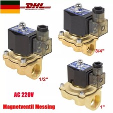 Magnetventil Messing 3/4 1/2 1 0-10 Bar NC St...