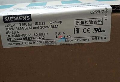 NEW 1PCS SIEMENS 6SL3000-0BE21-6DA0 BASIC LINE FILTER