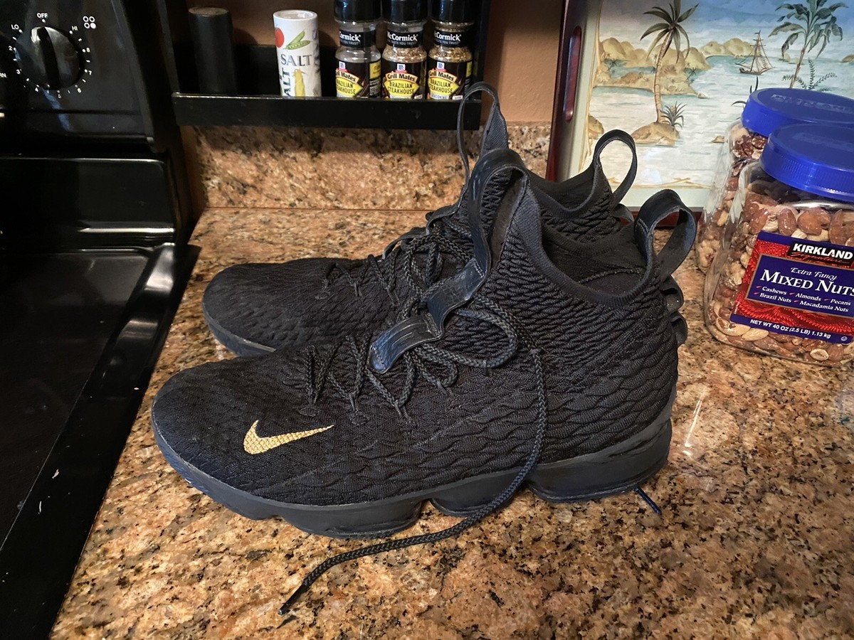 Nike Lebron 15 XV Black PK80 Men's Basketball Shoes 14 Finals 21