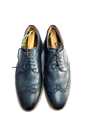 Florsheim Blue Leather Wingtip Oxford Dress Shoes Men Size 12 M | eBay
