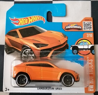 2016 Hot Wheels Lamborghini Urus HW Hot Trucks Short Card 142/250 #2/10