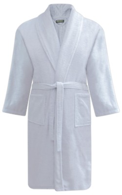 Men & Women 100% Cotton Terry Towelling Shawl Collar Bathrobe Dressing Gown