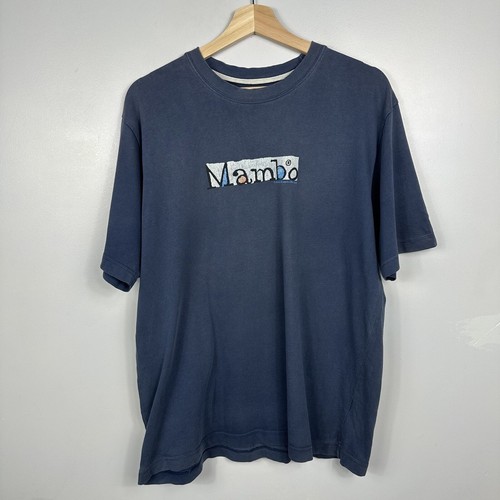Vintage Mambo T-Shirt, 2001 Surf Dogs, Blue, Surfwear, Size Mens Large - Picture 4 of 7