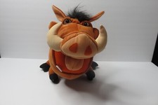 Vintage Disney PUMBAA 8 Inch Lion King Warthog Stuffed Plush Toy 2003