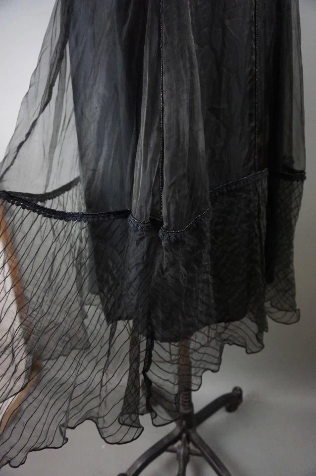 Vestido Nataya SWING Formal Cóctel Línea A S Negro Tul Nuevo con Etiquetas #217 "Age Of Love"  Foto 4 de 4