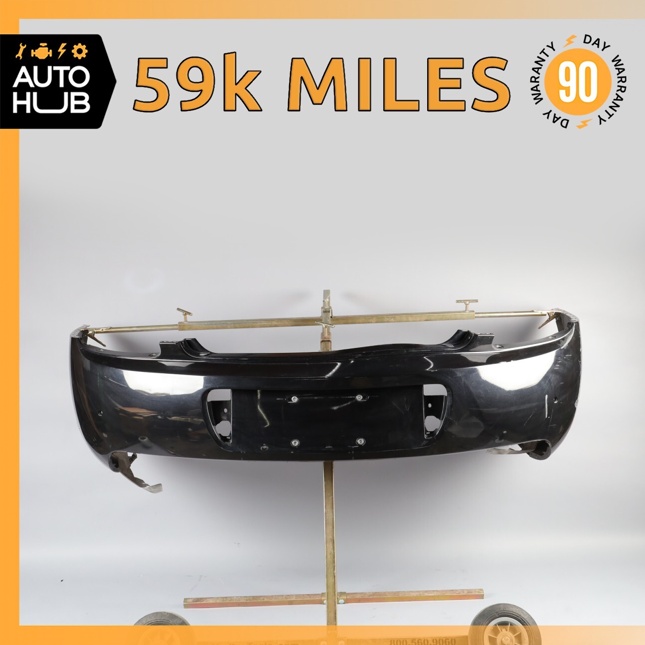 09-11 Bentley Continental GTC GT Rear Bumper Cover Assembly Black OEM 59k
