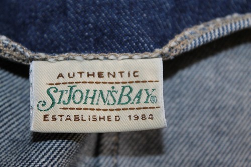 St. Johns Bay Womens 16 Thick Denim Back Zipper Maxi Skirt w/ Beltloops - Picture 5 of 5