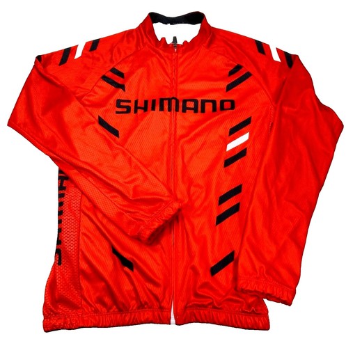 Shimano Limited Pro Cycling Jersey XXL Full Zip Long Sleeve Red