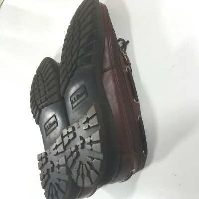 L.L. Bean Allagath Bison Leather Oxford Loafers Mens Size 8D  display picture 1