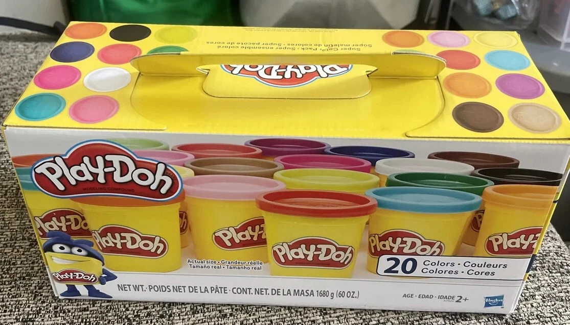 Play-Doh Super Color 20-Pack with 20 Colors, 60oz New In Packaging.