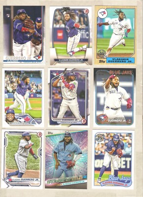 VLADIMIR GUERRERO Jr ( 16 ) DIFFERENT CARDS NM