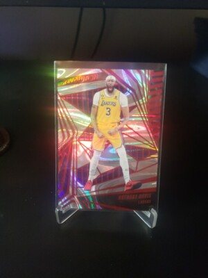 Anthony Davis 2023-24 Revolution Revolution Red Swirl #'d 38/199. Lakers