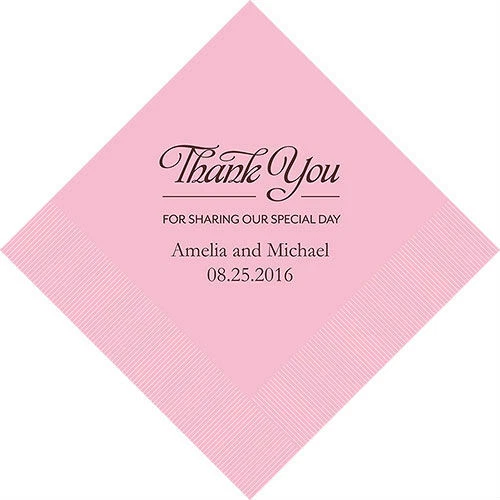 100 Thank You For Sharing Our Special Day Personalized Wedding