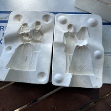 Stampi Scioto S98 coppia matrimonio vintage ceramica slip colata stampo 1977