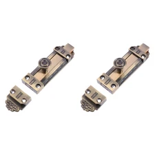 2PCS Retro Vintage European Slide Door Bolt Barrel Latch Gate Security Locks