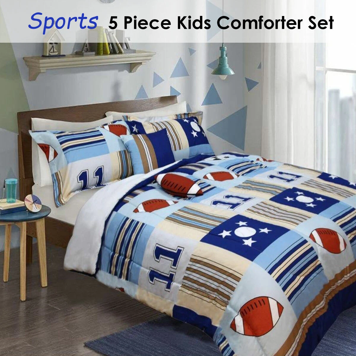 5 Piece Kids Comforter Set Sports by Ramesses eBay