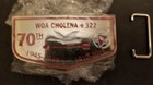OA Order of the Arrow WOA CHOLENA Lodge 322 70th anniversary 2015 belt buckle