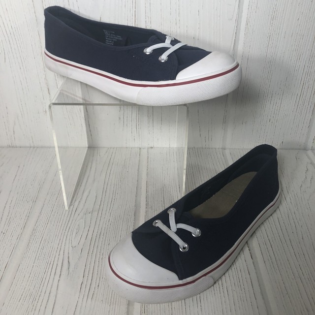 navy blue slip on tennis shoes