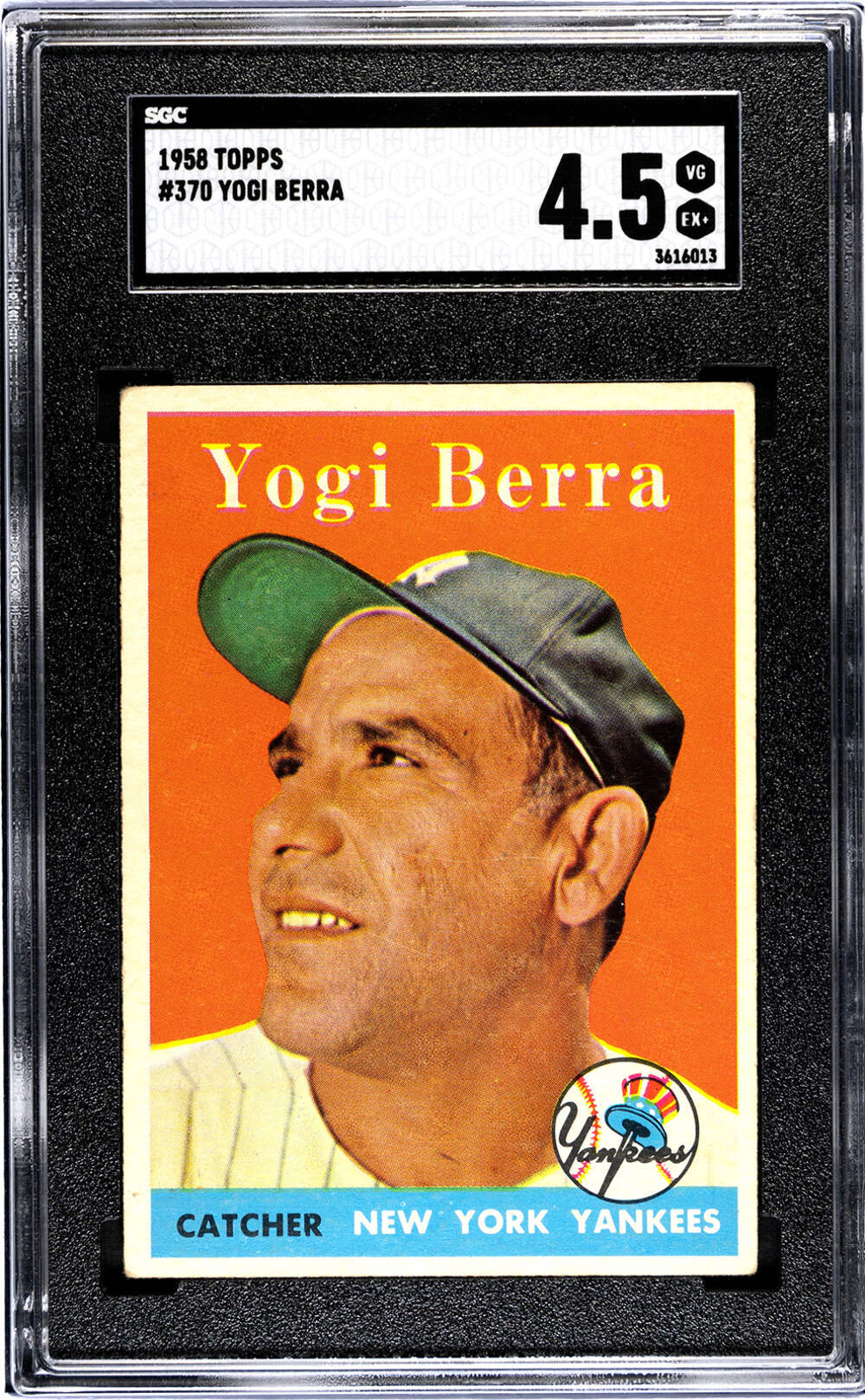 1958 Topps #370 Yogi Berra SGC 4.5