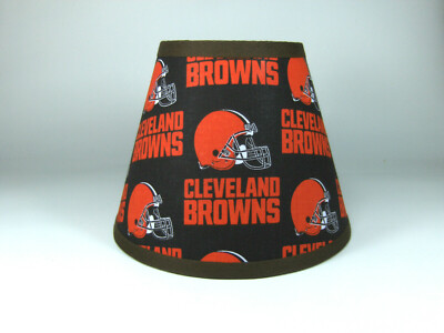 Cleveland Browns Brown Orange NFL Fabric Lamp Shade Lampshade Handmade