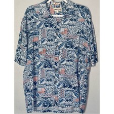 Vintage Campia Moda button-up Hawaiian shirt, likely made of 100 rayon