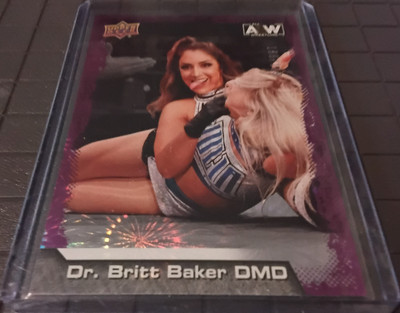 2022 Upper Deck AEW Purple Pyro #64 Britt Baker 188/199