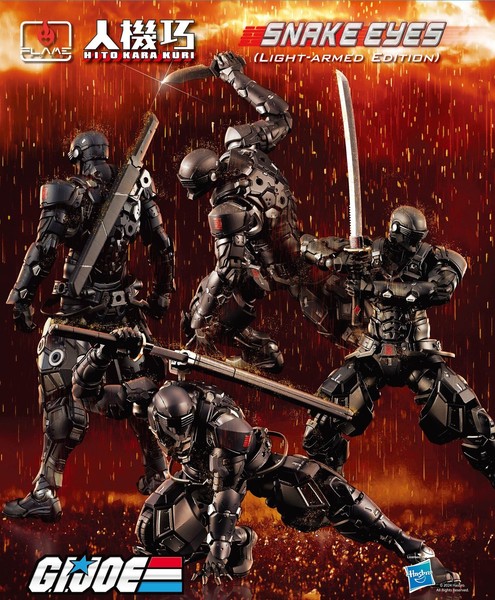 Flame Toys Hito Kara Kuri Serie G.I. Joe Snake Eyes Leicht Bewaffnet-image