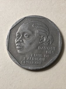 GABON 500 Francs 1985 KM14 Copper-Nickel