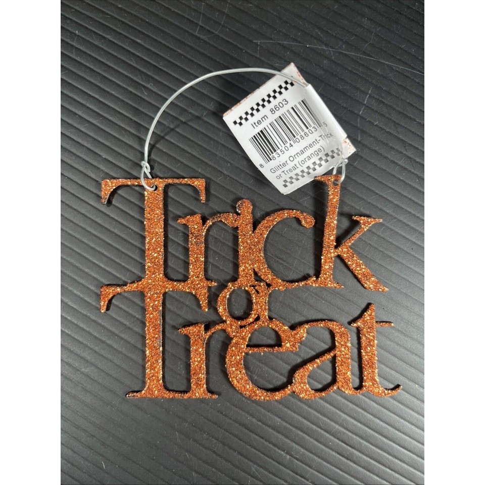 4 Mini Halloween Print Hanging Word Signs | eBay