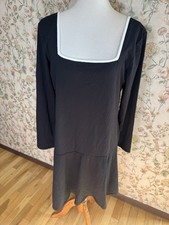 Express Clothing Beautiful Black Dress Slimming Ribbed Women's Size XL NWT