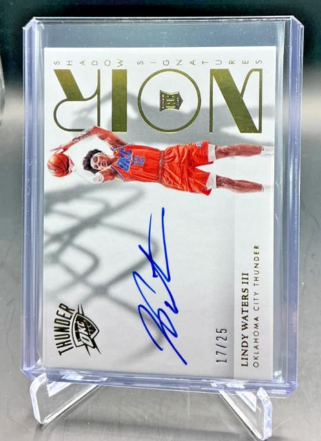 2022/23 Panini NOIR LINDY WATERS III RC On Card AUTO 17/25