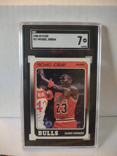 1988-89 Fleer #17 Michael Jordan SGC 7 New Slab