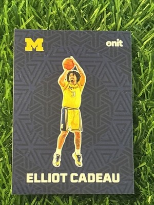 ELLIOT CADEAU 2025-26 ONIT Michigan Basketball #F-2 Fusion Blue Insert