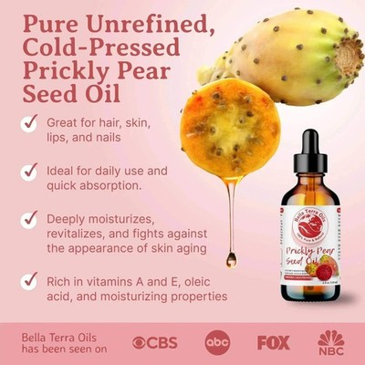 Natural Cold-Pressed Prickly Pear Oil 100% Pure Skin Care Anti-Aging Face |  eBay