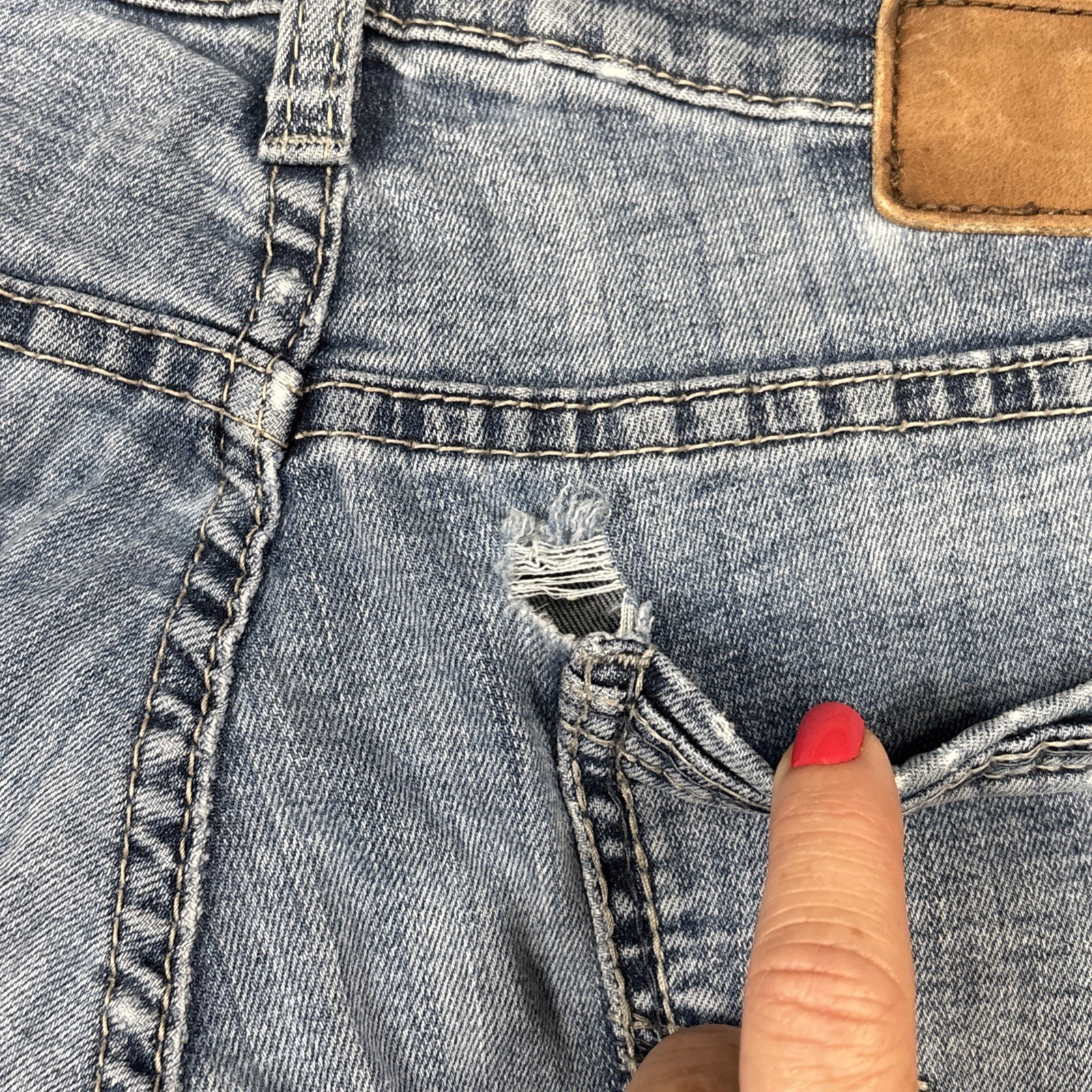 BKE Tyler Jeans Mens 34 Straight Leg Blue Actual (32x31) - View 16