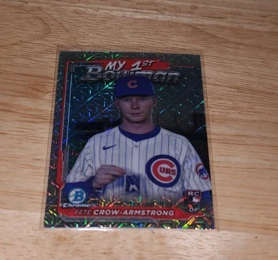 2024 Bowman Chrome Pete Crow-Armstrong My 1st Bowman Mojo RC! Cubs