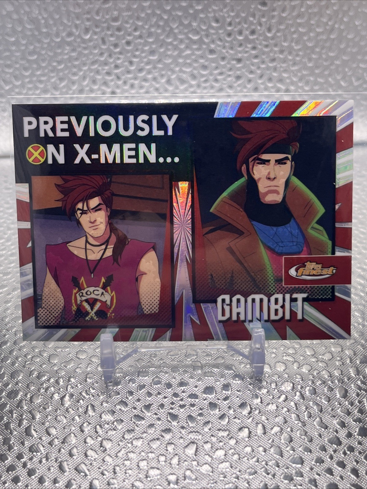 2025 Topps Finest X-Men '97 Previously On X-Men Gambit #PO-25