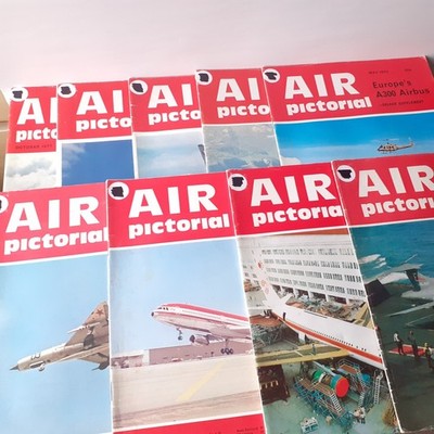 Air Pictorial Magazine 1972 - 1977, Planes, Aviation, Militaria, 9 Issue Set