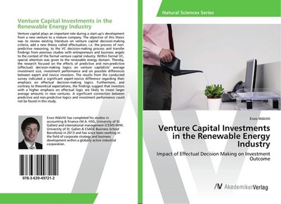 Venture Capital Investments in the Renewable Energy Industry Enzo Wälchli