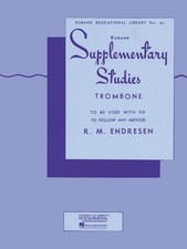 Supplementary Studies for Trombone Etudes Technique Rubank Method Music Book