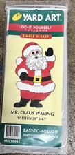 Vintage 1998 Yard Art Mr Claus Waving Pattern YA30041 DIY Christmas Woodcraft