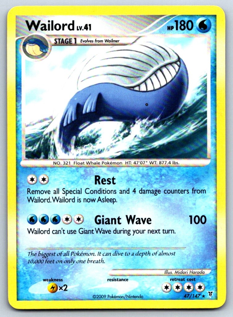 Wailord - Supreme Victors 47 Vintage Pokemon Card LP