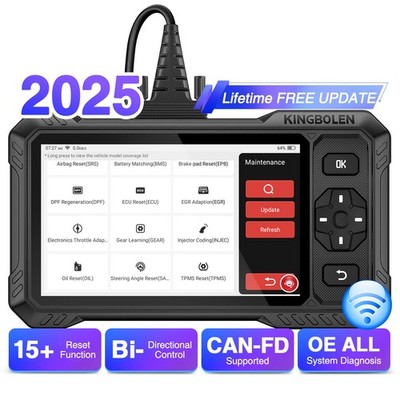 KINGBOLEN S6 ELITE OBD2 Diagnosegerät Auto Scanner ALLE SYSTEM 15 Reset CANFD