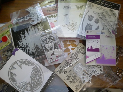 STAMPS, CUTTING DIES & EMBOSSING FOLDERS Variety Lot - new & used all pictured