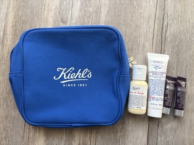 Kiehl's Creme de Corps Moisturizer  + Hand Salve + Eye Zone Treatment + Blue Bag