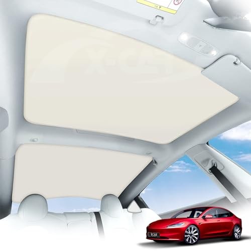 X-CAR Glass Roof Sun Shade Sunroof Blind Sunshade UV Film for Tesla Model 3 High