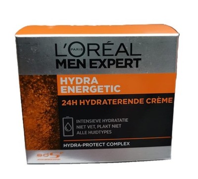 203,17 /L- 6x L'Oréal Men Exp.Intensive Gesichts-Tagescreme Hydra Energetic 50ml