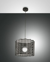 Pendelleuchte Wohnzimmer Schwarz Metall Ø40 Cm E27 Rund HäNgelampe Esszimmer